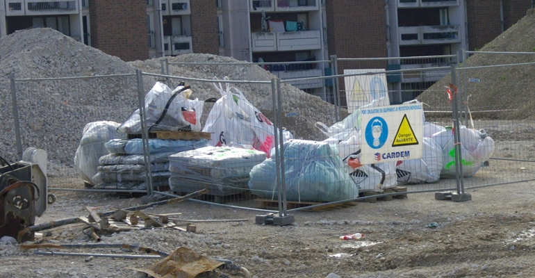 Gestion des déchets amiantés